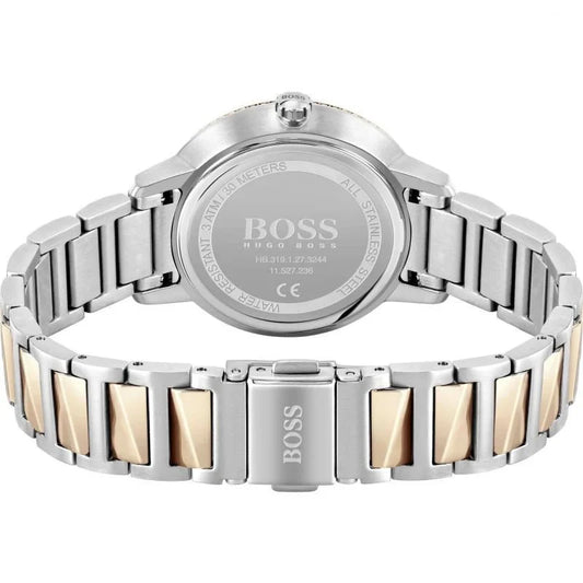 Hugo Boss Womens 1502567 Signature Two Tone Stainless Steel Watch