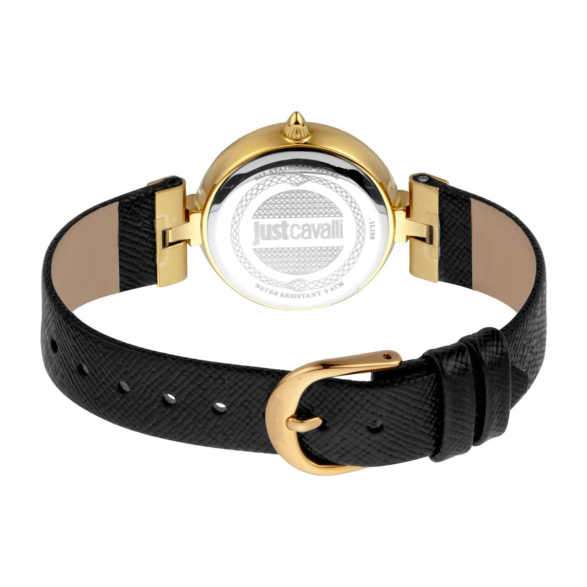 Just Cavalli Nobile Glam Black Leather
