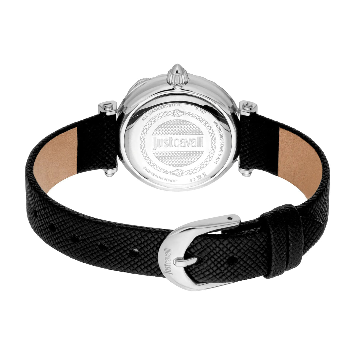 Just Cavalli Mistero Snake Leather Black Silver