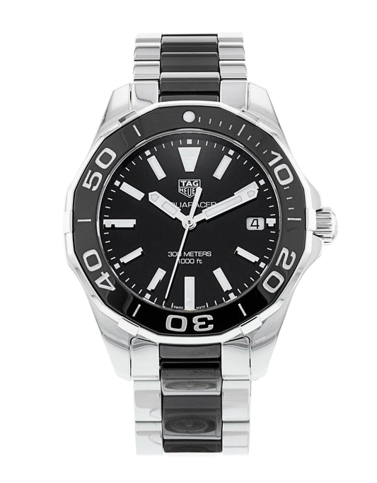 Tag Heuer Aquaracer Stainless Steel And Black Ceramic Ladies Watch