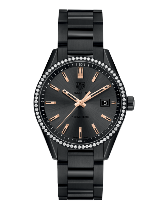 Tag Heuer Carrera Quartz 39mm Watch For Women War1115 Ba0602