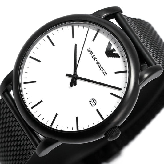 Emporio Armani Ar11046 Men S Luigi Black Pvd Watch