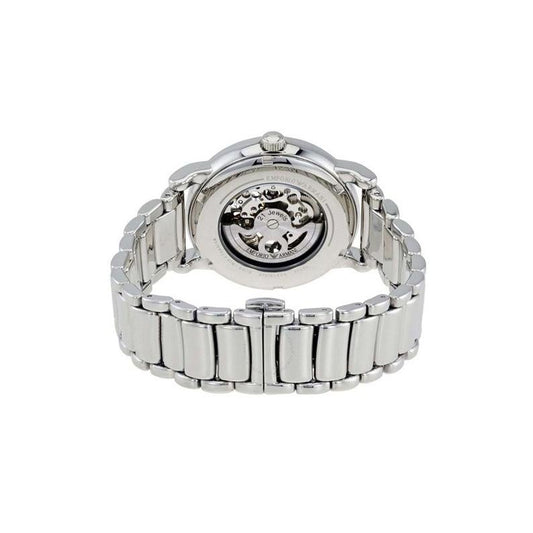 Emporio Armani Ar60006 Men S Meccanico Silver Watch