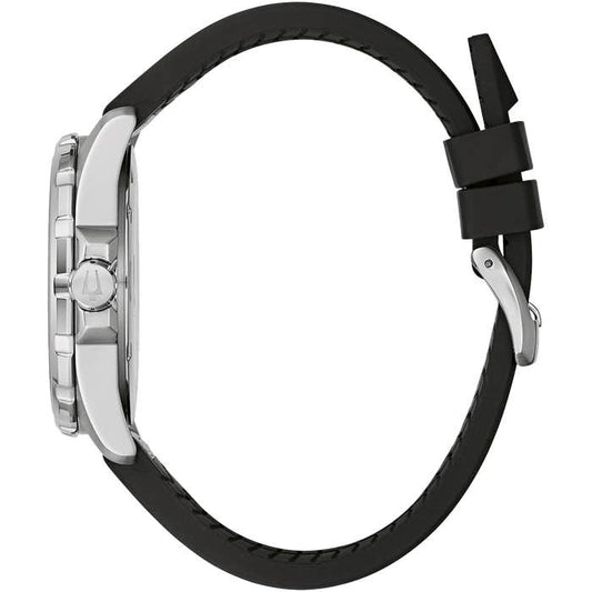 Marine Star Black Leather Watch 96b337
