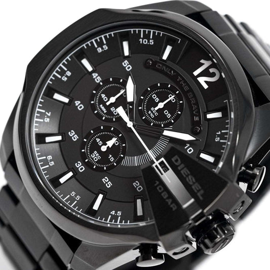 Diesel Dz4283 Men S Chronograph Mega Chief Black Pvd Watch