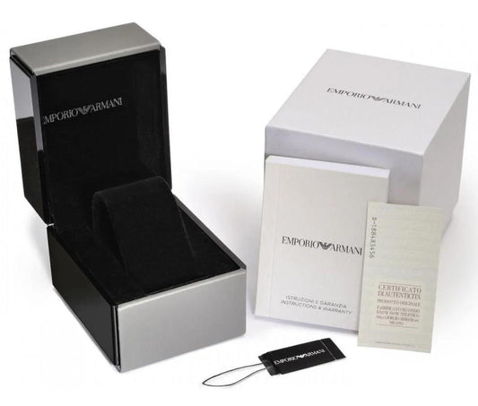 Emporio Armani Ar1933 Men S Silver Tone Chronograph Watch