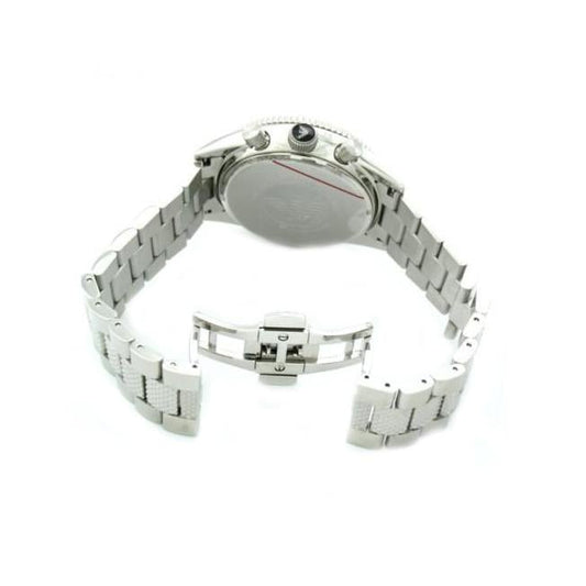 Emporio Armani Ar5855 Men S Silver Chronograph Watch