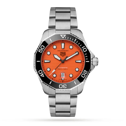 Tag Heuer Aquaracer Professional 300 43mm Orange Diver Mens Watch