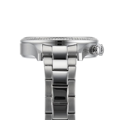 Hugo Boss Womens 1502565 Pandora Silver Tone Stainless Steel Watch With Rose Gold Dial