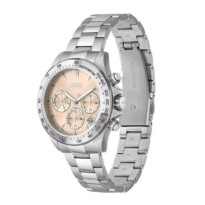 Hugo Boss Womens 1502615 Novia Stainless Steel Watch With Champagne Dial