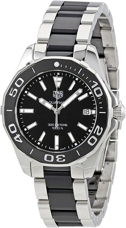 Tag Heuer Aquaracer Stainless Steel And Black Ceramic Ladies Watch