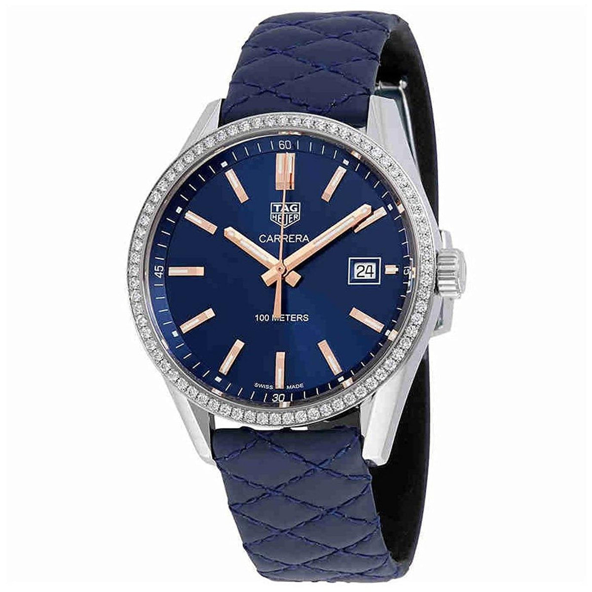 Tag Heuer Carrera Quartz 39mm Watch For Women War1114 Fc6391