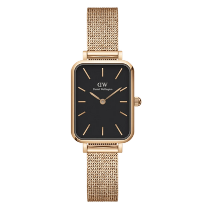 Daniel Wellington Ladies Rose Gold Quadro Watch Dw00100437