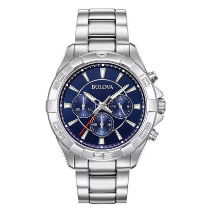 Bulova Marine Star Mens Blue Watch 96b256