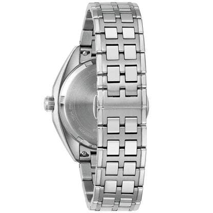 Bulova Jet Star Automatic Mens Silver Watch 96k112