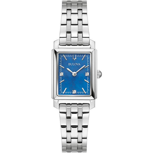 Ladies Sutton Blue Oblong Watch 96p245
