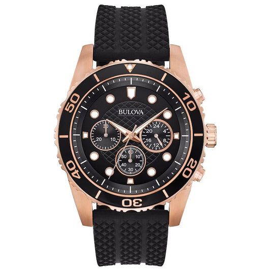 Bulova Exclusive Mens Black Watch 98a192