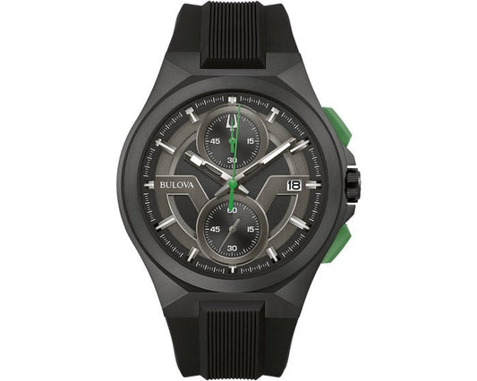 Gents Maquina Black Strap Watch 98b381