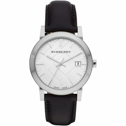 Burberry Mens Watch The City Black Leather Bu9008