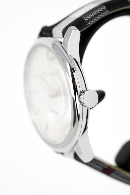 Burberry Mens Watch The Classic Horseferry Silver Bu10002