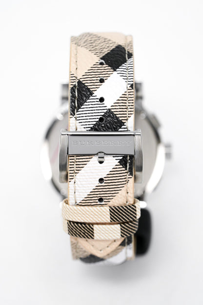 Burberry Mens Watch Chronograph The City Nova Check Bu9360