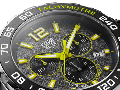 Tag Heuer Formula 1 Chronograph Grey Dial Silver Steel Strap Watch For Men Caz101ag Ba0842