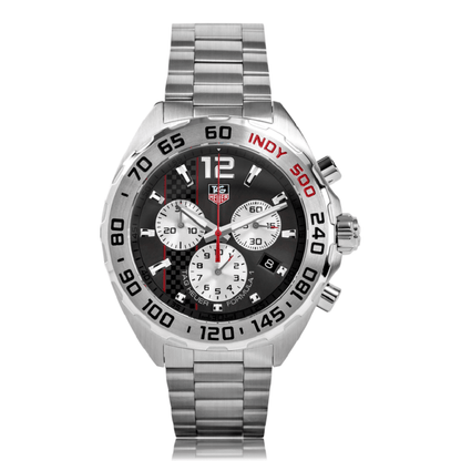 Tag Heuer Formula 1 Quartz Chronograph Grey Dial Silver Steel Strap Watch For Men Caz1114 Ba0877
