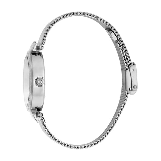 Just Cavalli Vibrazioni Steel Silver Leopard Glitter