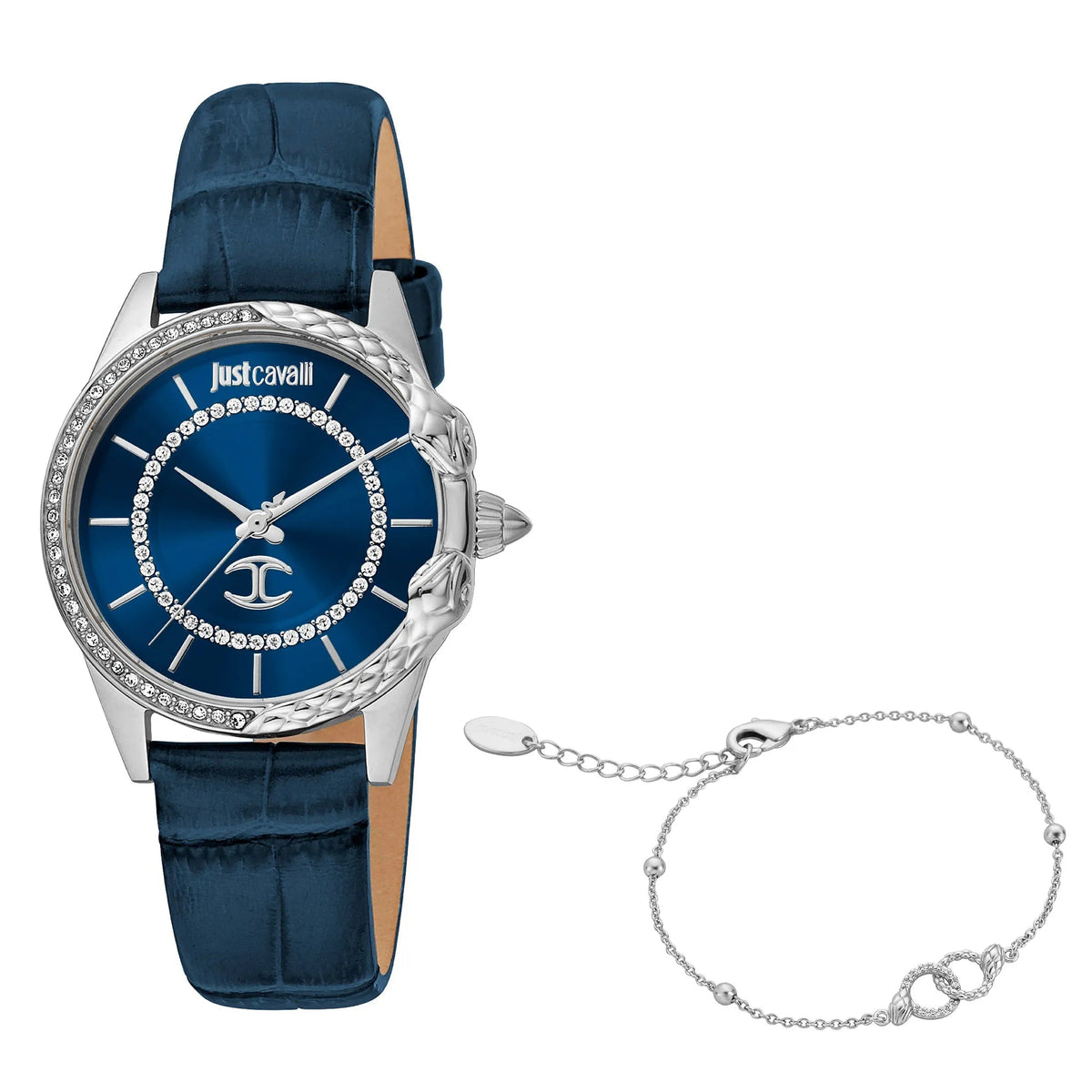 Just Cavalli Set Catena Blue Leather