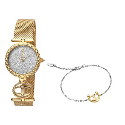 Just Cavalli SET With Bracelet Steel Yellow Gold Glitter