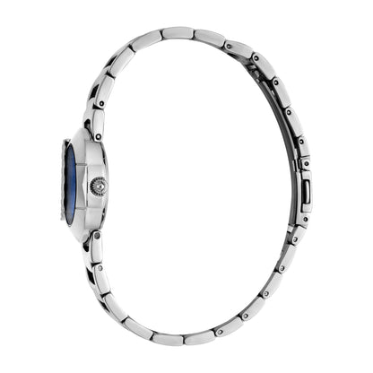 Just Cavalli Steel Blue Zebra Glitter