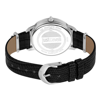 Just Cavalli Just per me Leather Black Silver Zebra Glitter