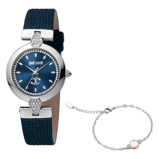 Just Cavalli Donna moderna Blue Leather