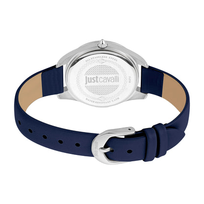 Just Cavalli Pantera Blue Leather