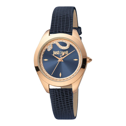 Just Cavalli Donna finezza Leather RG Blue