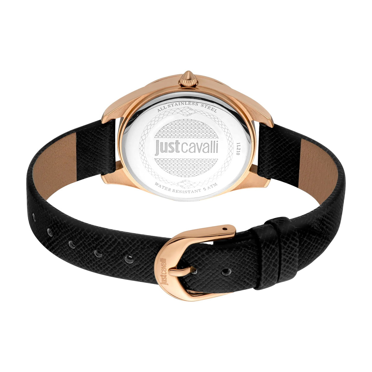 Just Cavalli Donna finezza Leather Black RG Blue