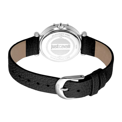 Just Cavalli JC Trama 2 Leather Black Silver