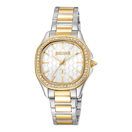 Just Cavalli Quadro 2-Tone Yellow Gold