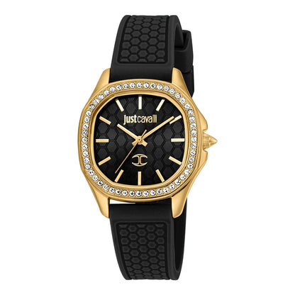 Just Cavalli Quadro Black Silicon