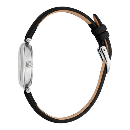 Just Cavalli Modena Leather Black Silver Multicolor