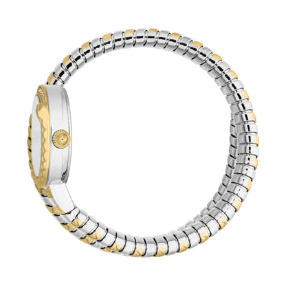 Just Cavalli Cerchio Snake Two Tones YG Silver Grey