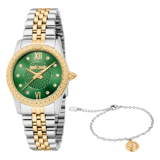 Just Cavalli Sublime Animalier Two Tones YG Green
