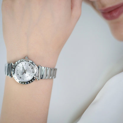 Just Cavalli Stella Snake Silver