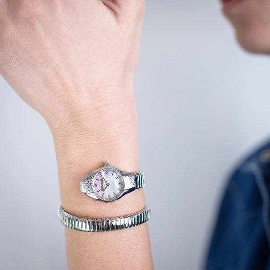 Just Cavalli Vivace Silver Antique white