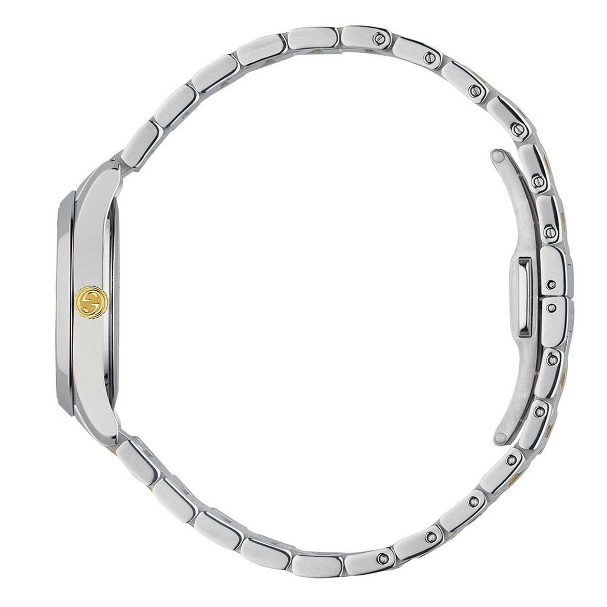 Gucci G Timeless Mystic Cat Steel And Gold Pvd Ladies Watch Ya126596