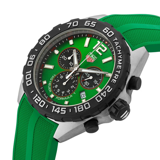Tag Heuer Formula 1 Green Chronograph Quartz Men S Watch