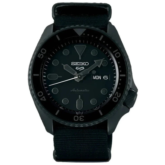Seiko 5 Sports Auto Mens Black Watch Srpd79k1