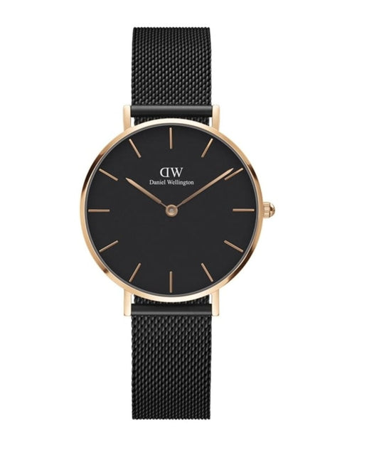 Daniel Wellington Ladies Black Petite Ashfield Watch Dw00100245