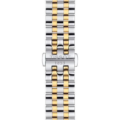 Tissot Mens Watch Carson Auto T Classic 40mm Silver Gold T1224072203100