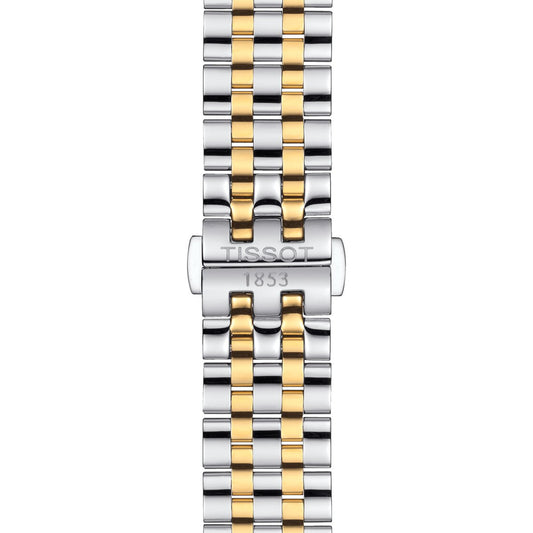 Tissot Mens Watch Carson Auto T Classic 40mm Silver Gold T1224072203100